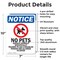 Signmission No Pets Service Animals, 7 in W x Rectangle, Aluminum OS-2PACK-NS-A-710-V-14751 - alternate 2